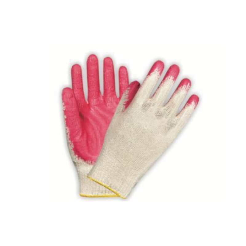 SEAMLESS LATEX RED COATED GLOVES